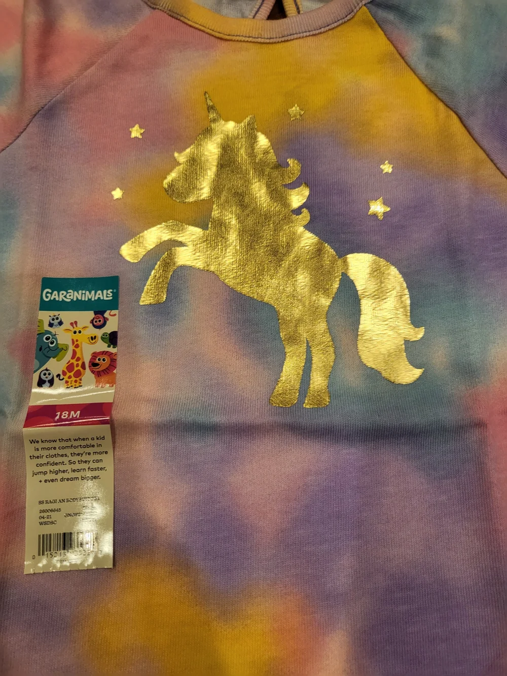✨ NWT Garanimals Unicorn Tie-Dye Bodysuit Bundle Size 18M ✨